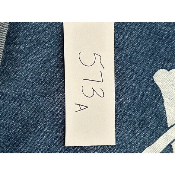 Distressed Blue Jeans Skull Print 3XL Relaxed Fit Trendy Denim Style - Picture 9 of 10